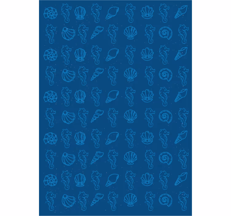Papel tapiz animales ilustraciones marinas - TenVinilo