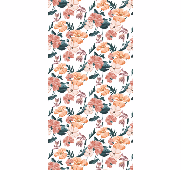 Papel tapiz para recámara flores pasteles hermosas - TenVinilo