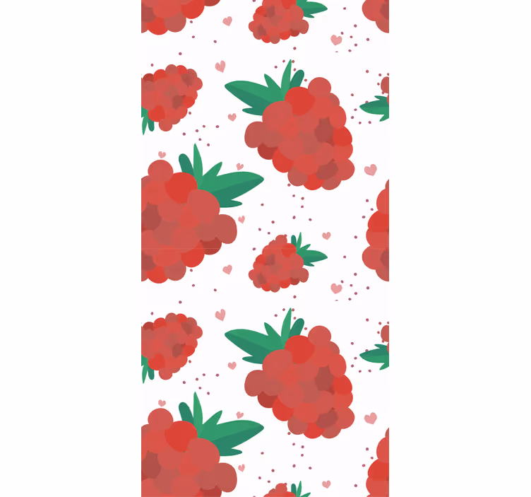 Papel tapiz para recámara berries acuarelas con manchas - TenVinilo