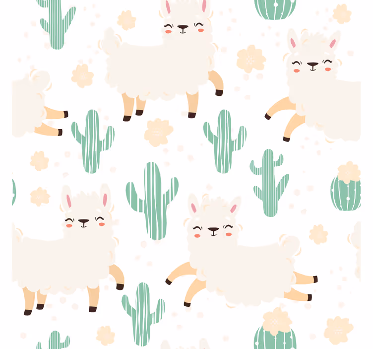Papel tapiz textura lindas llamas acuareladas con cactus - TenVinilo