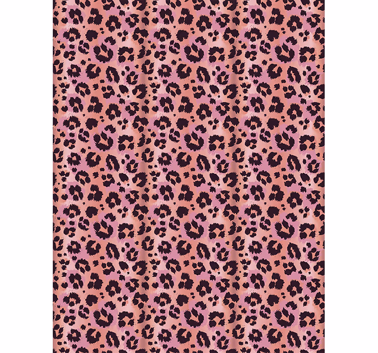Papel tapiz animales leopardo rosa - TenVinilo