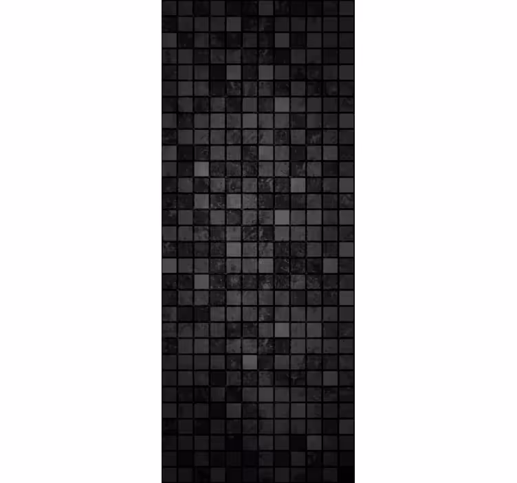 Papel tapiz oficina cuadrados negros - TenVinilo