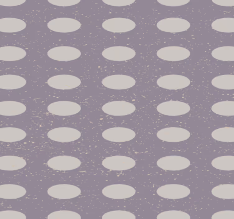 Papel tapiz pasillo círculos geométricos grises y morados - TenVinilo