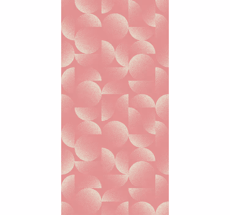 Papel tapiz comedor pastel semicírculos - TenVinilo