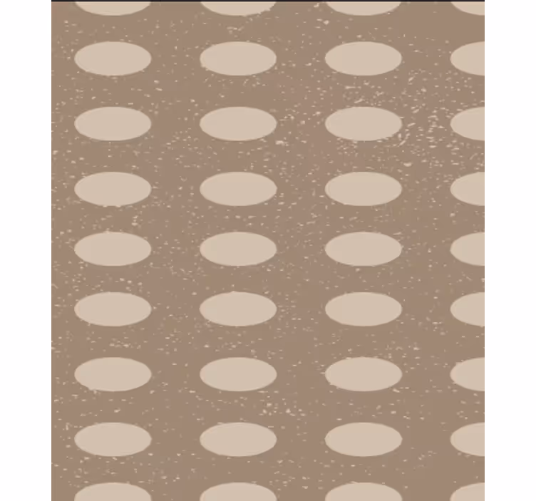 Papel tapiz comedor patrón de círculos marrones - TenVinilo