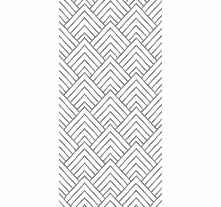 Papel tapiz comedor laberinto geométrico - TenVinilo