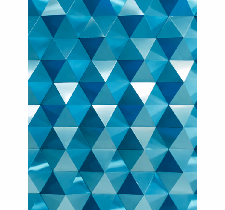 Papel tapiz geométrico en mosaico triangular - TenVinilo