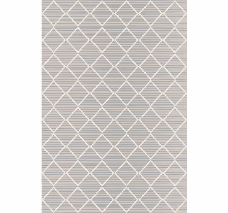 Papel tapiz geométrico en gris con patrón de diamantes - TenVinilo