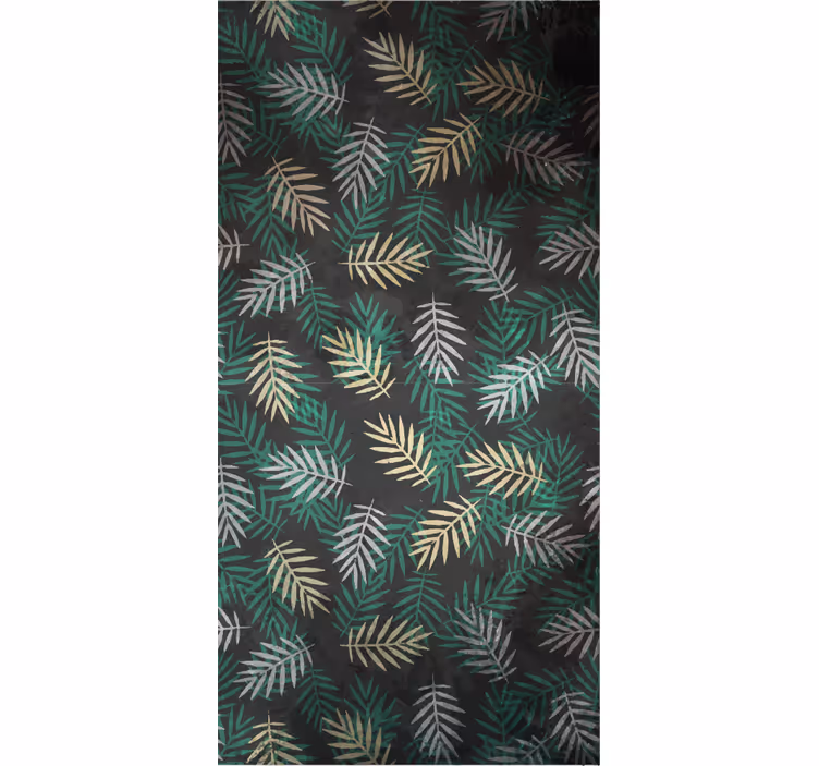 Papel tapiz naturaleza diseño de follaje tropical - TenVinilo