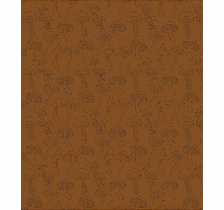 Papel tapiz naturaleza patrón de hongos - TenVinilo