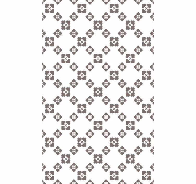 Papel tapiz naturaleza diseño tréboles beige - TenVinilo