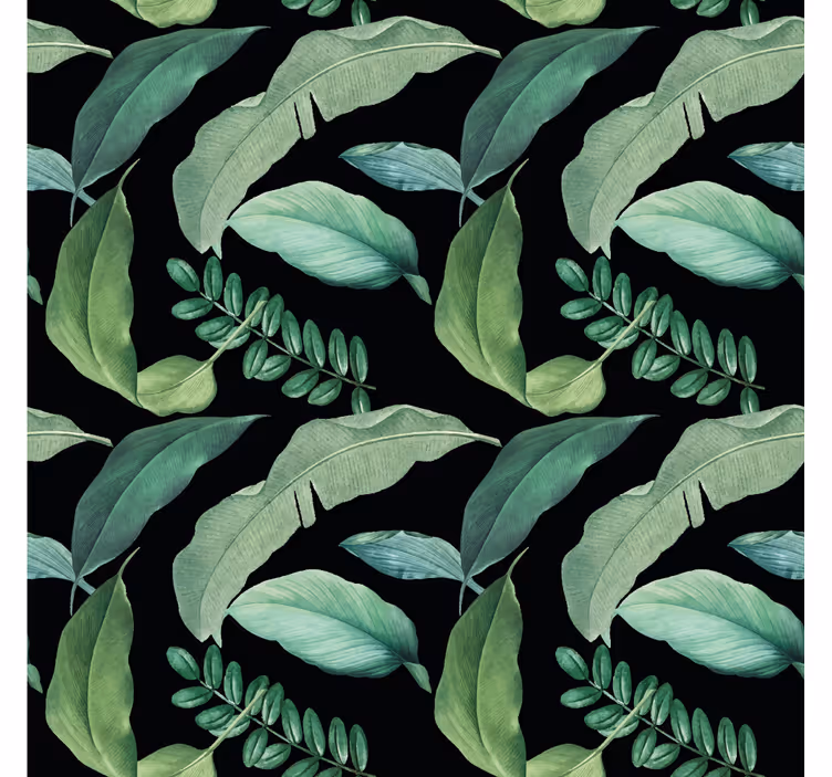Papel tapiz naturaleza verde botánico frondoso - TenVinilo