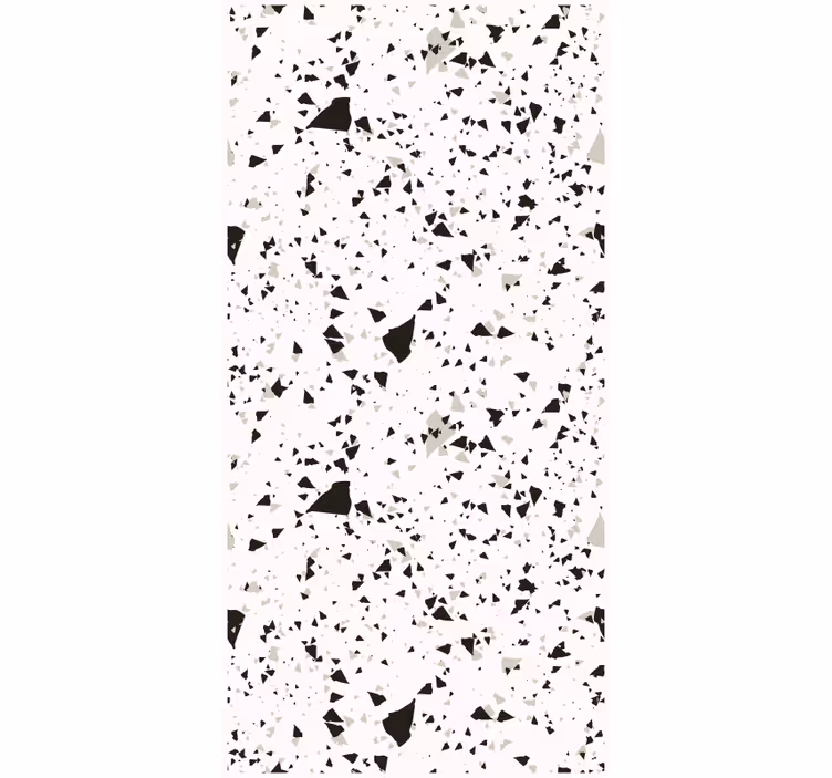 Papel tapiz textura terrazo gris blanco y negro - TenVinilo
