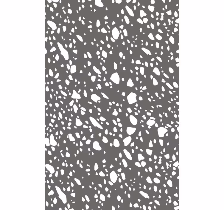 Papel tapiz textura gris y blanco terrazzo - TenVinilo