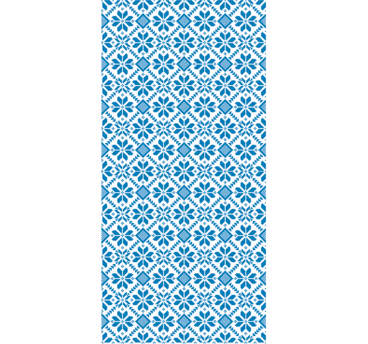 Papel tapiz azulejos motivo de azulejo azul - TenVinilo
