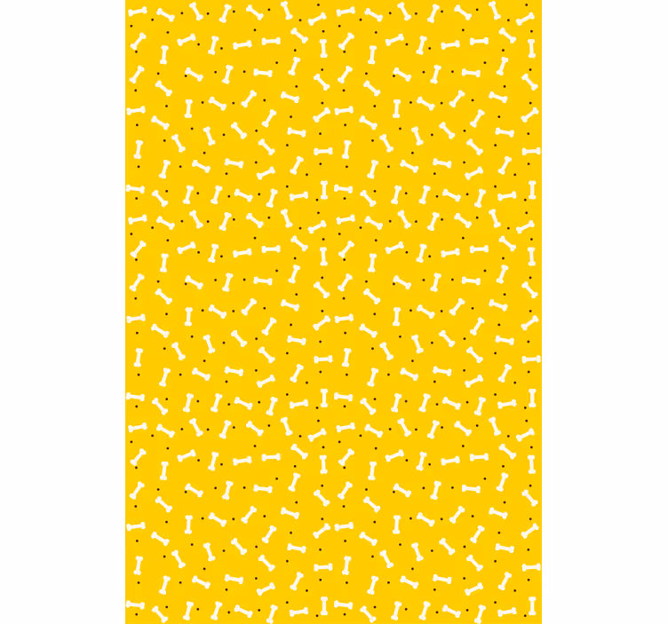 Papel tapiz infantil patrón de huesos divertido - TenVinilo