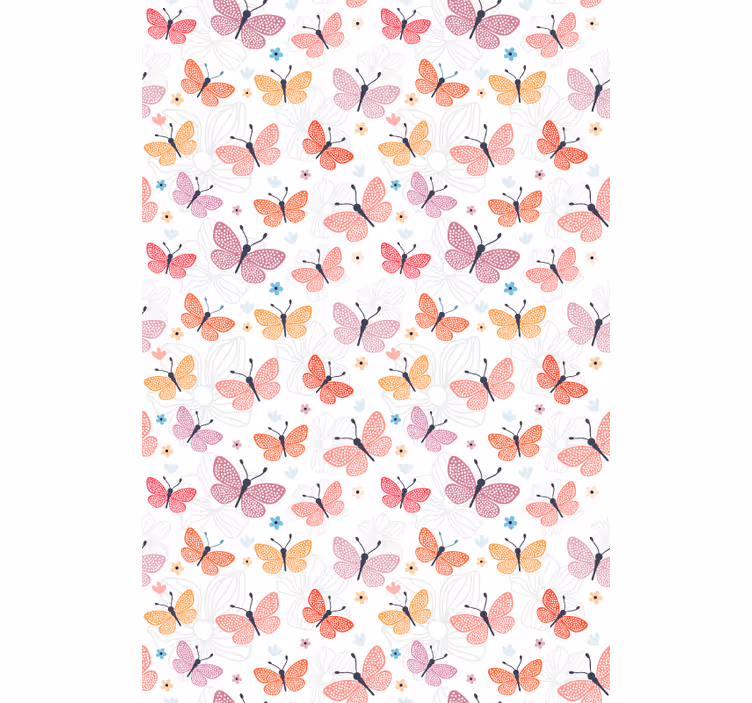 Papel tapiz mariposas volando - TenVinilo