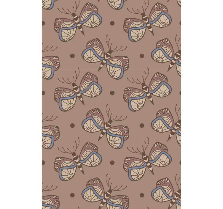 Papel tapiz mariposas victoria vintage inspiradora - TenVinilo