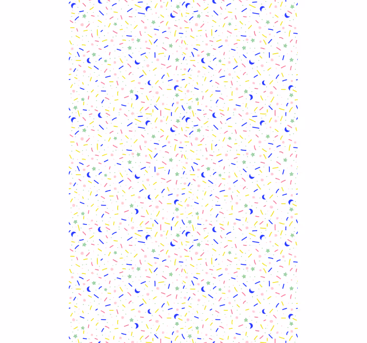 Papel tapiz nórdico con patrón de chispas coloridas - TenVinilo