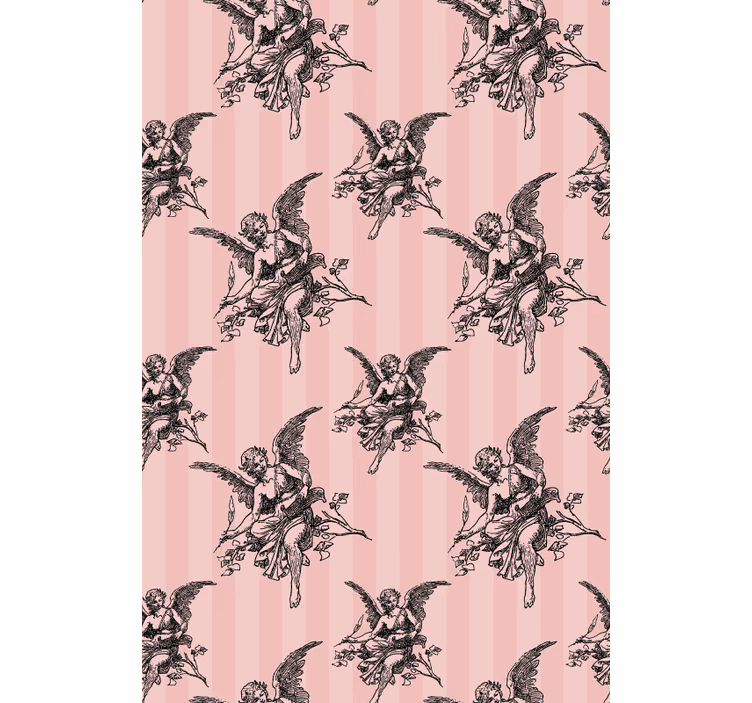 Papel tapiz clásico diseño de patrón toile jouy - TenVinilo