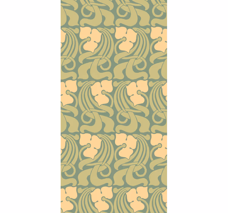 Papel tapiz clásico con diseño art nouveau - TenVinilo