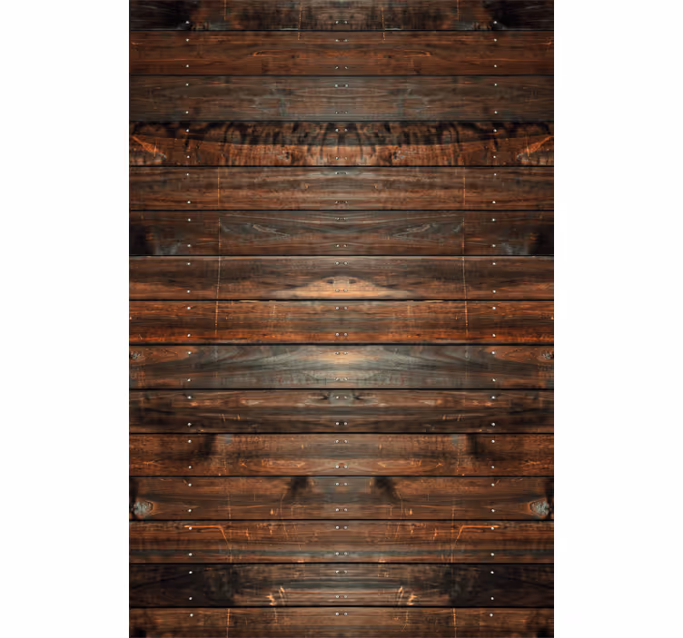 Papel tapiz rústico madera marrón oscuro - TenVinilo
