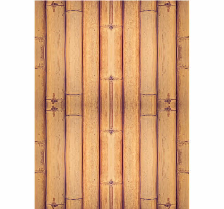 Papel tapiz para sala efecto textura madera bambú - TenVinilo
