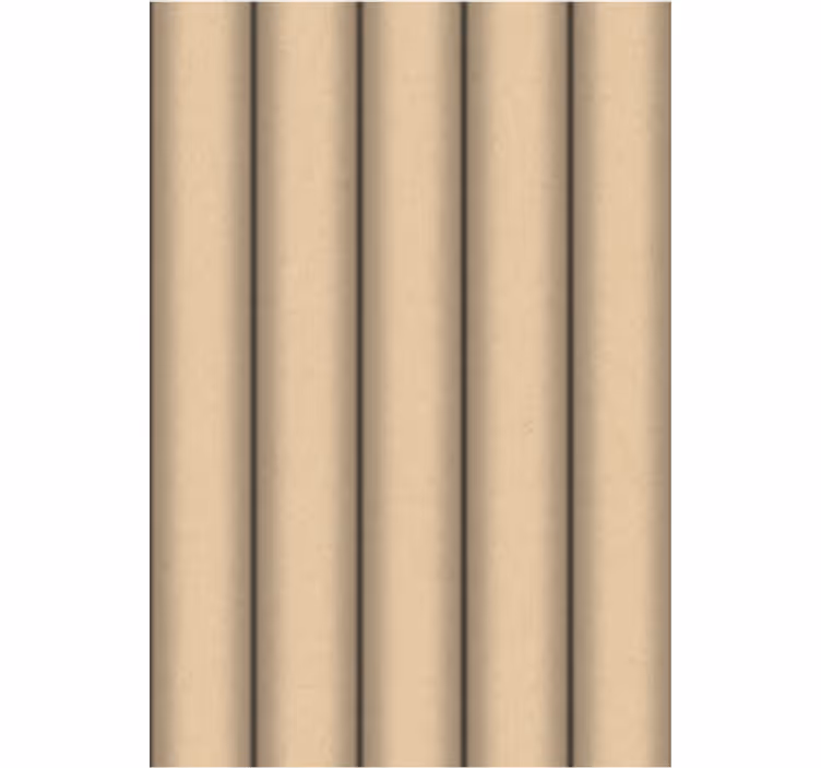 Papel tapiz para sala patrón minimalista de tubos marrones - TenVinilo