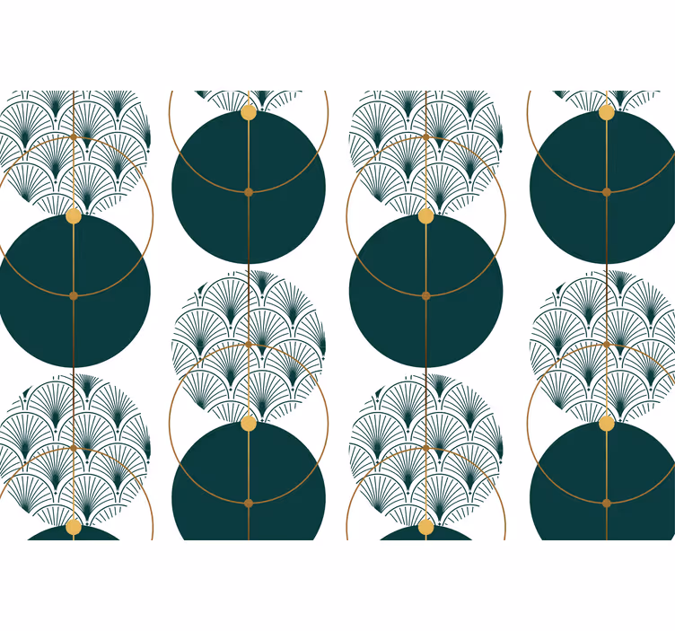 Papel tapiz geométrico estilo glamour artístico - TenVinilo