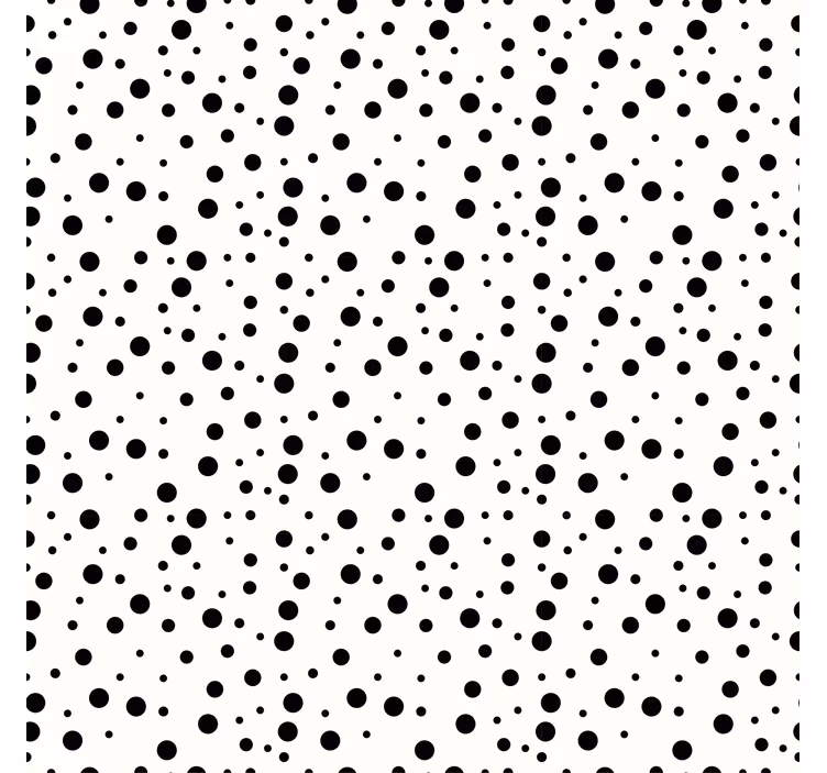 Papel tapiz geométrico patrón de puntos monocromáticos - TenVinilo