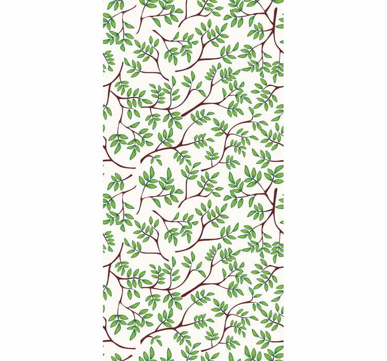 Papel tapiz árboles diseño de ramas finas - TenVinilo