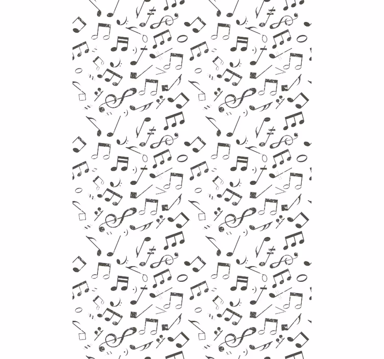 Papel tapiz oficina notas musicales - TenVinilo