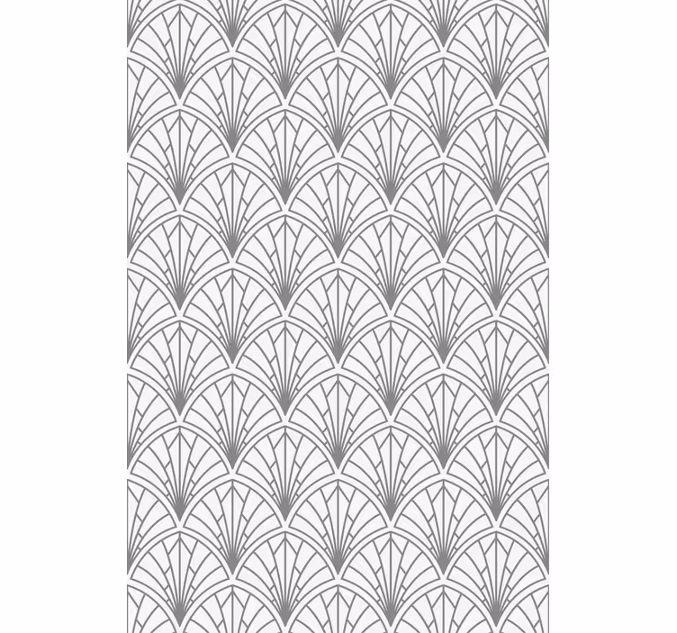 Papel tapiz oficina hojas gris claro sobre fondo blanco - TenVinilo