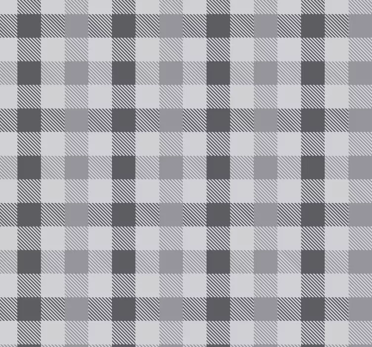 Papel tapiz cocina patrón de cuadros gris - TenVinilo