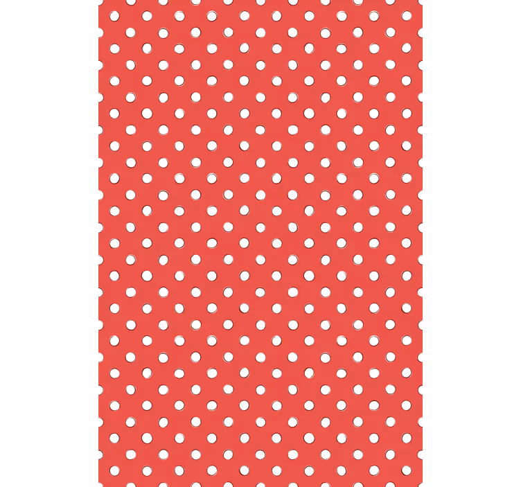 Papel tapiz cocina lunares rojos - TenVinilo
