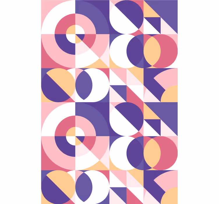 Papel tapiz moderno figuras abstractas geométricas - TenVinilo