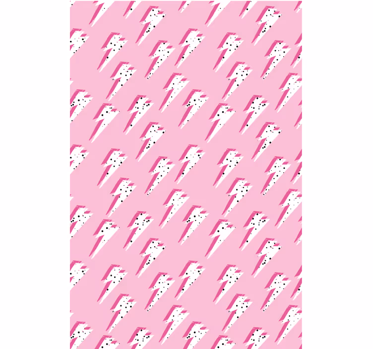 Papel tapiz juvenil rayas blancas sobre fondo rosa - TenVinilo
