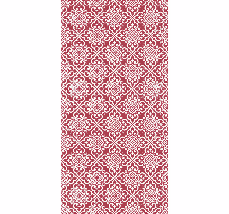 Papel tapiz cocina rojo marroquí - TenVinilo
