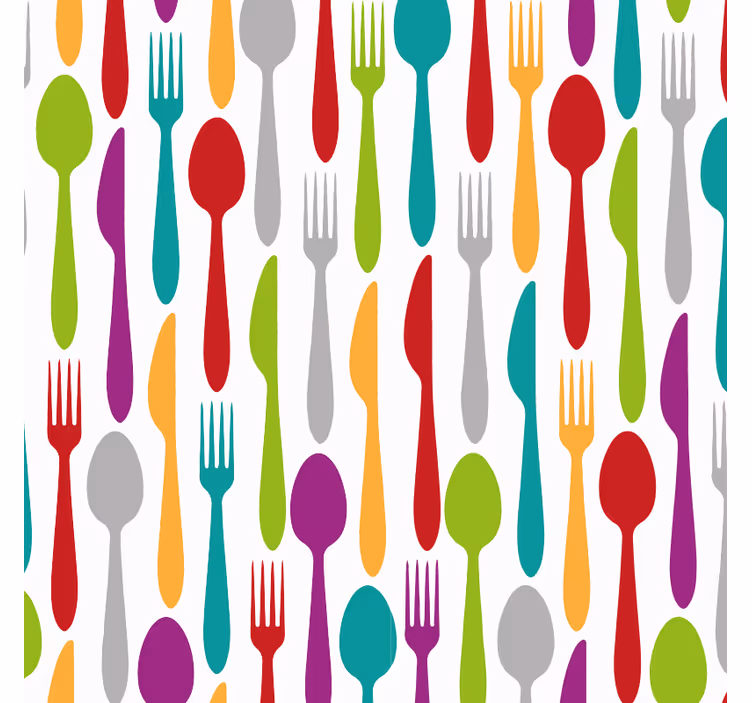 Papel tapiz cocina utensilios de cocina - TenVinilo