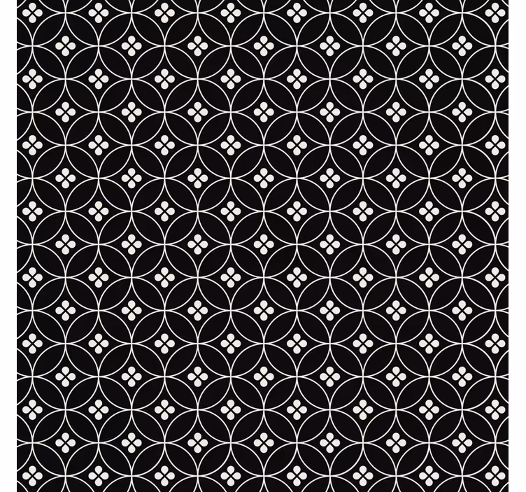 Papel tapiz cocina azulejos de flores - TenVinilo