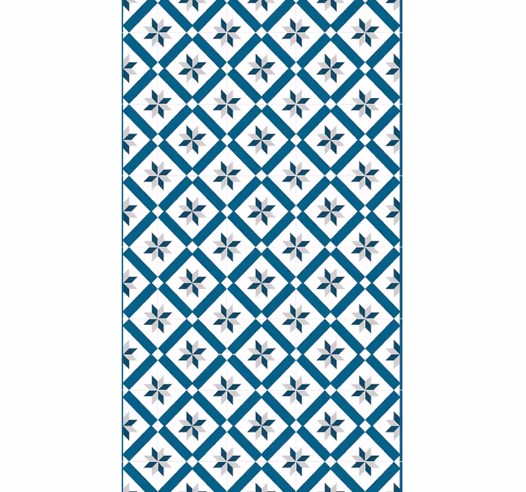 Papel tapiz cocina azul hidráulico - TenVinilo