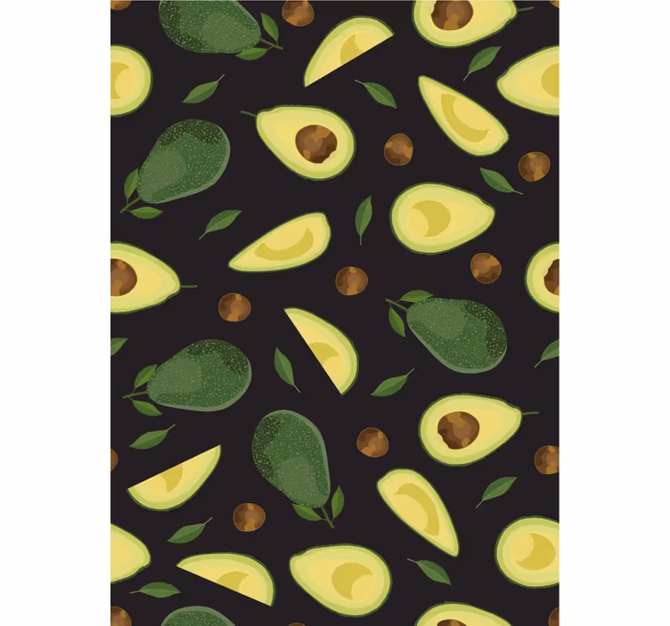 Papel tapiz cocina motivo aguacate - TenVinilo