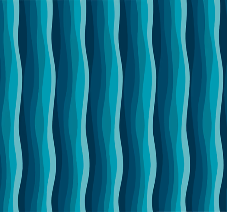 Papel tapiz para sala olas azules serenas - TenVinilo