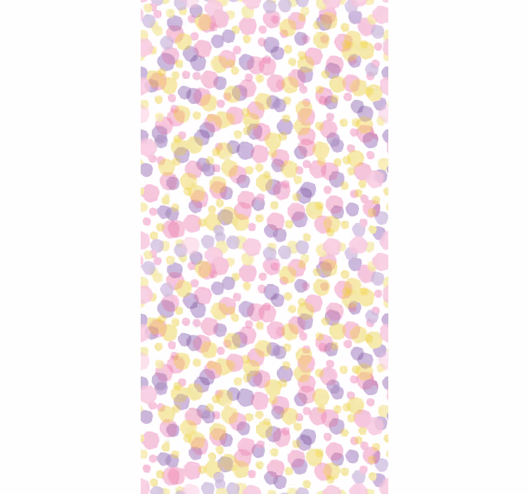 Papel tapiz baño patrón de burbujas rosas - TenVinilo
