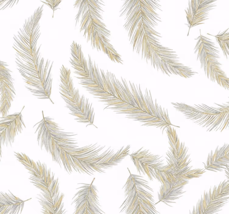 Papel tapiz para sala pluma gris en movimiento - TenVinilo