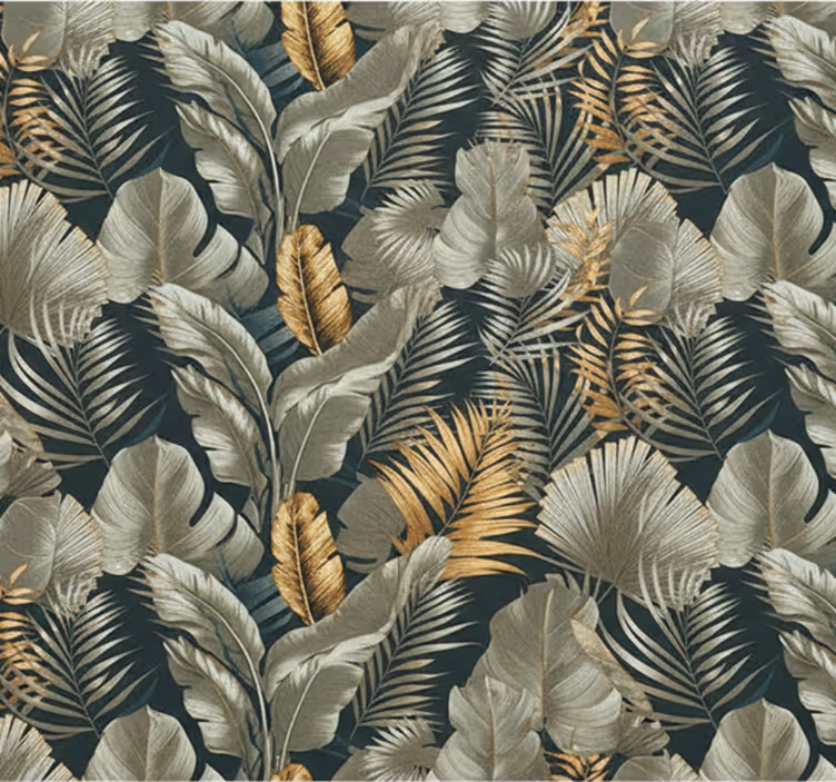 Papel tapiz para sala patrones botánicos y florales - TenVinilo