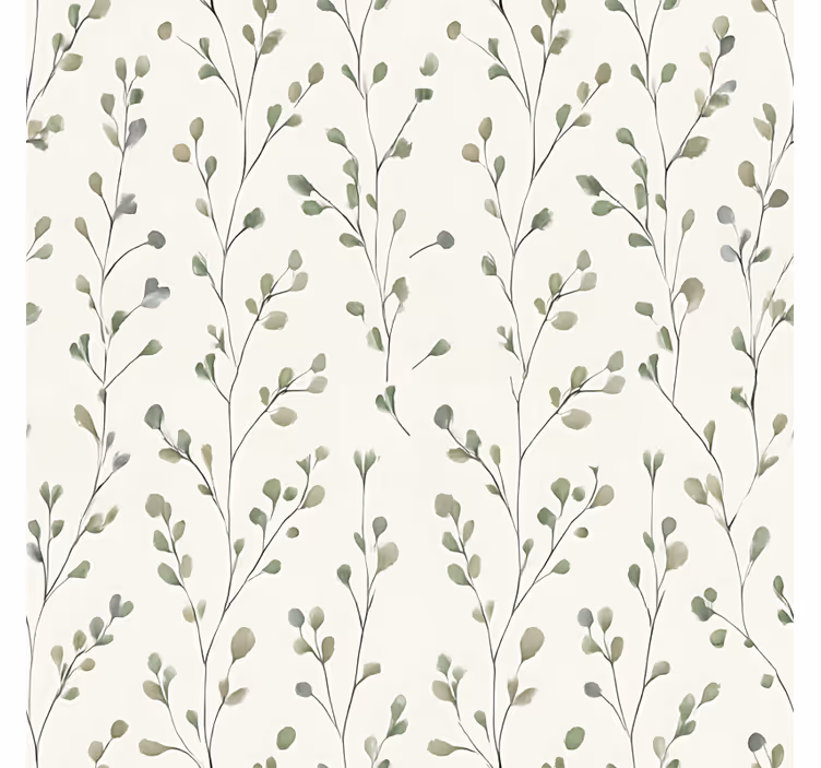 Papel tapiz para sala flores pequeñas - TenVinilo