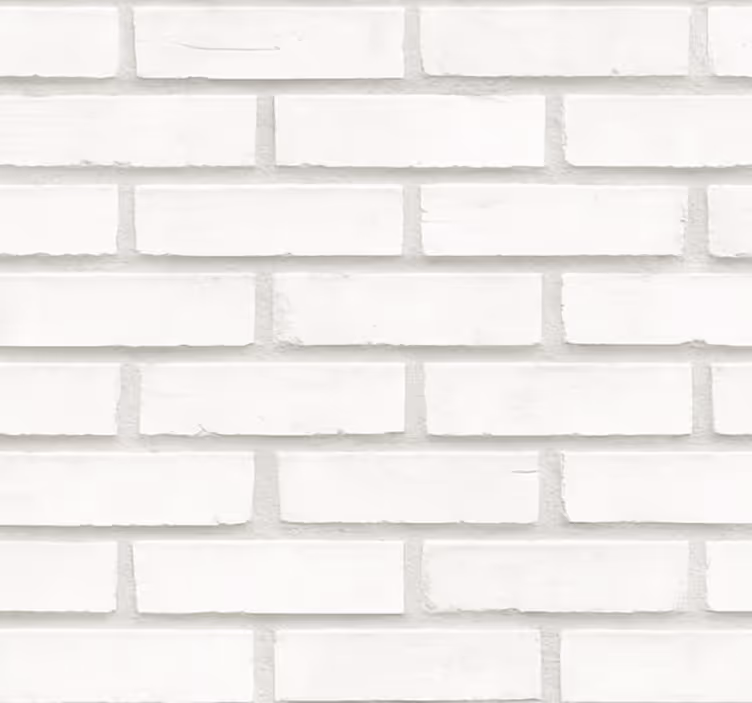 Papel tapiz para sala diseño de ladrillo blanco - TenVinilo