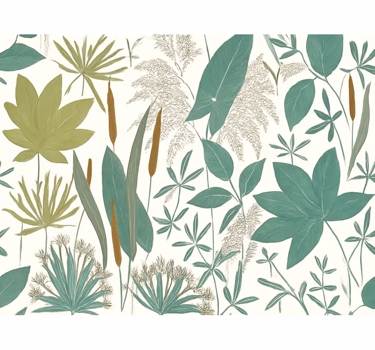 Papel tapiz para sala selva tropical - TenVinilo