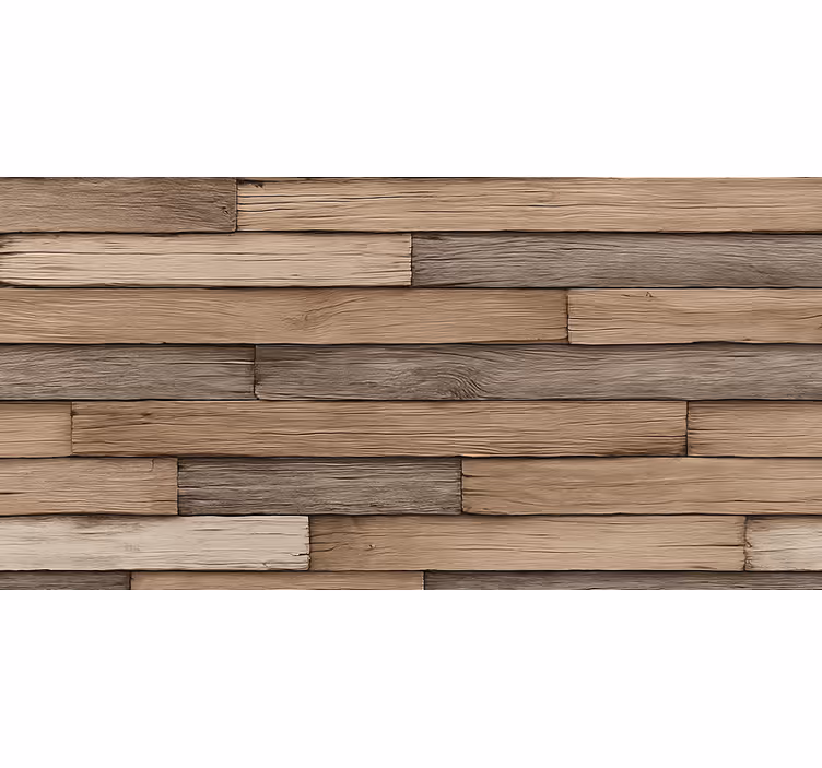Papel tapiz para sala madera rústica 3d - TenVinilo